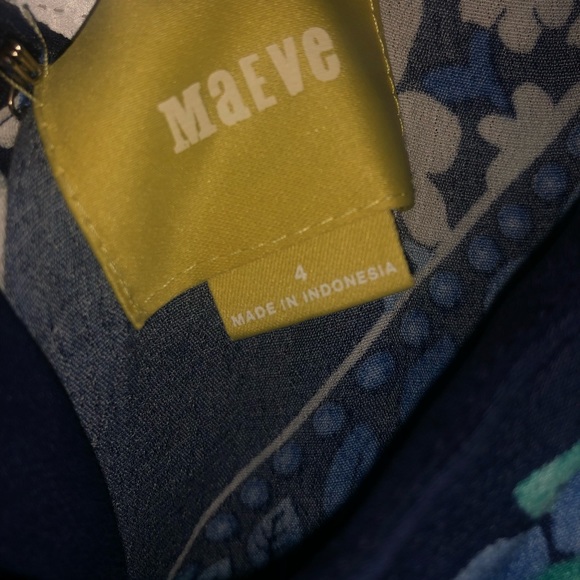 Anthropologie Mauve Floral Dress - 4 - L - Picture 6 of 7